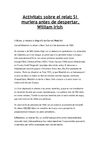 Activitats sobre el relat: Si muriera antes de despertar