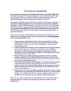 Life Insurance Buying Tips