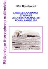 LISTE revues 2011 par themes derniere version