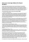 Insurance coverage Guidance For Operator Builders