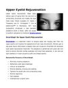 Upper Eyelid Rejuvenation