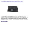 88-Key Wireless Multimedia Keyboard With Touchpad (2.4GHz)