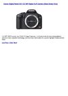 Canon Digital Rebel XSi 12.2 MP Digital SLR Camera (Black Body Only)