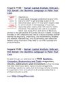 Human Capital Institute Webcast ROI Speak! Use Business Language to Make Your Case
