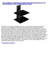 Cheap Price Electronics - Cheetah Mounts AS2B 2 Shelf Wall Mount Bracket for LCD, LED and Plasma TV with Cable...