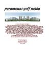 paramount golf forest << 9873080235 >> paramount golf foreste