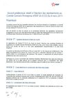 Accord préélectoral relatif à l'élection des représentants au Comité Central d'Entreprise d'EDF SA (CCE) du 4...