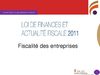 Fiscalite entreprises