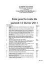 liste 12 fevrier 2011
