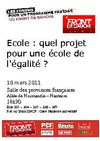 10 mars, Nanterre : "Quelle école, quelle société voulons-nous ?"