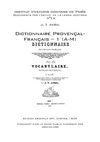 J. T. AVRIL - Dictionnaire provençal-français - 1 (A-M)