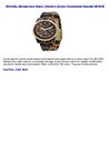 MICHAEL Michael Kors Watch, Women's Acrylic Tortoiseshell Bracelet MK5038