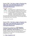 Hewlett Packard Corporation, Hewlett Packard CorporationWhite Paper, The Time is Right to Transform the Data Center....
