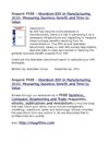 Infor, Aberdeen ERP in Manufacturing 2010 Measuring Business Benefit and Time to Value, ERP in Manufacturing,...