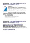 Qualys, Inc., Qualys, Inc.Guide, Web Application Security; How to Minimize Prevalent Risk of Attacks, web...