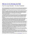 Cure Acne Naturally