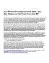 Fake Microsoft Security Essentials Alert Virus.docx