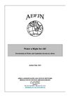 Water a Right for All - Privatisation of Water and Sanitation Services in Africa