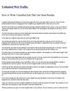 Unlimited web traffic