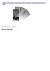 3 Pack of Premium Crystal Clear Screen Protectors for Microsoft Zune HD 16 GB...