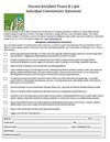 Arizona Interfaith Power & Light Individual Commitment Statement
