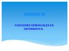 FUNCIONES GERENCIALES EN INFORMATICA
