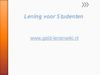 Lening voor Studenten