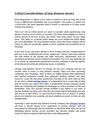 Critical Considerations of long distance movers