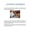 INCENDIOS Y QUEMADURAS