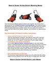 Find 36 Volt Black & Decker Mulching Mower