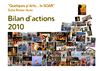 Bilan d'activités 2010 - Quelques p'Arts... 