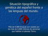 SITUACIÓN TIPOLÓGICA DEL ESPAÑOL