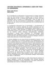 LECTURA DIALÓGICA: APRENDER A LEER CON TODA LA COMUNIDAD