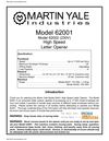 martin-yale-62001-high-speed-letter-opener-manual