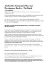 Jim Smith's Accelerated Muscular Development Program Review - The Facts About The Program