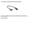 2.5mm (Male) To 3.5mm (Female) Stereo Audio Jack Adapter