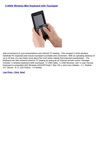 2.4GHz Wireless Mini Keyboard with Touchpad