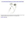 3.5 mm White Earbud Headphones for Amazon Kindle 2 E-Book Reader