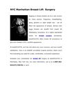 NYC Manhattan Breast Lift Surgery