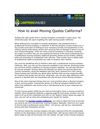 How to avail Moving Quotes California?