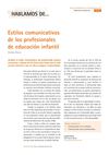 Estilos comunicativos de los profesionales de educación infantil. Cristina Elorza