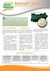 Budget 2011 : "Les chiffres clefs, les actions financées"