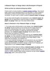A Research Paper on Gangs: Ideas to Be Developed in Projects
