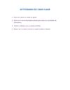 actividades de cada clase