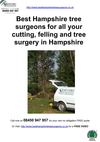 Best Hampshire tree surgeons for all your cutting, felling and tree surgery in Hampshire