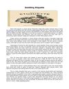 Gambling Etiquette