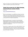 Should I Stop Learning Once My Affiliate Marketing Income Has Become Consistent Monthly