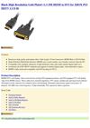  Black High Resolution Gold Plated v1.3 25ft HDMI to DVI for XBOX PS3 HDTV LCD Bl Bargaincell