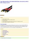  Super High Resolution GOLD HDMI-HDMI Black / Red cable 3m 10ft for HdTV Plasma Lcd Ps3 eforcity