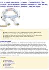  PTC 10 ft High Speed HDMI 1.3 Category 2 Certified WHITE Cable w/Ferrite Cores (Gold Plated Connectors) - Supports...